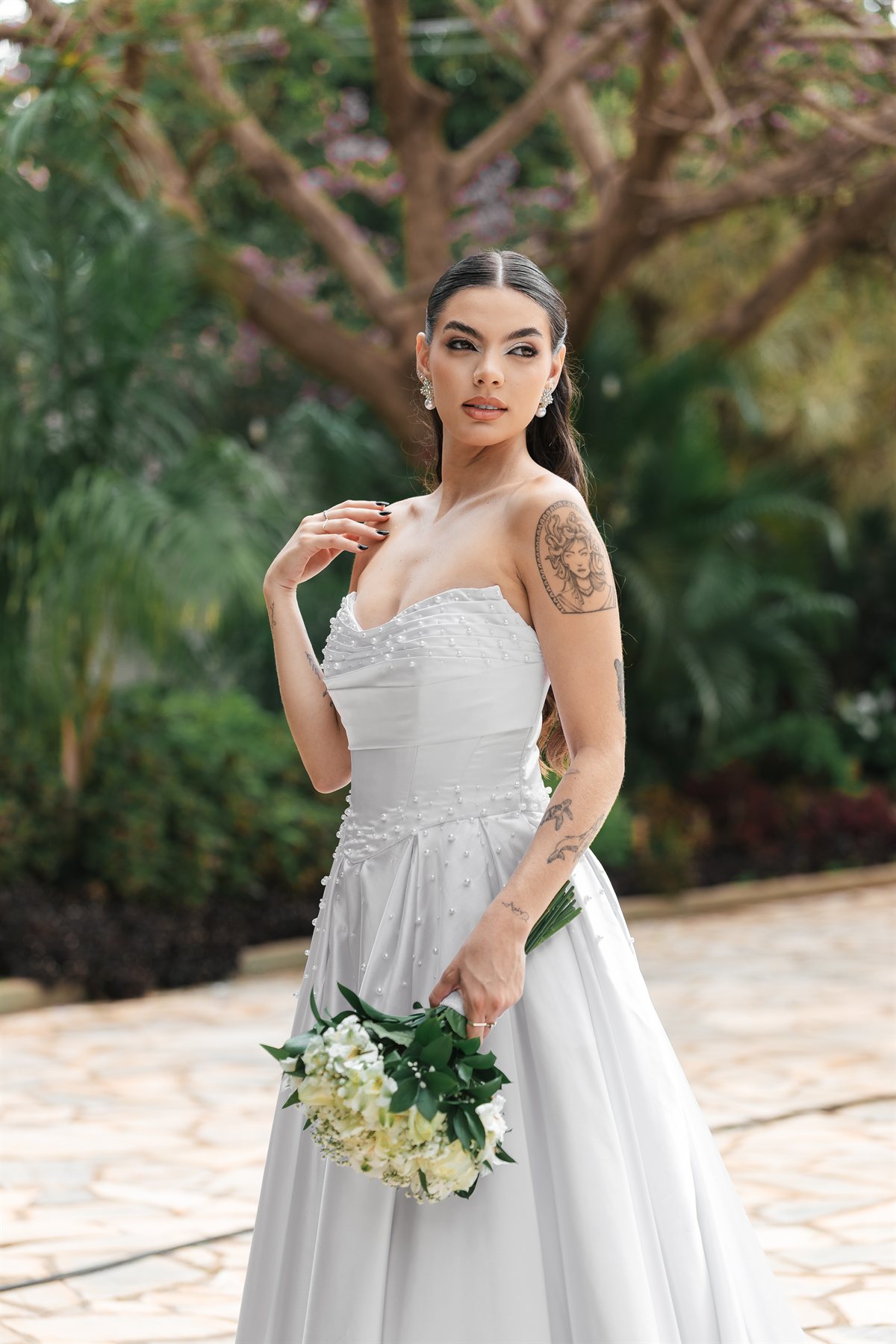 Noiva Cetim Pérola - Detalhe 3